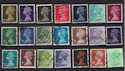 GB Definitive Machin Used Stamps x21 (S1183)